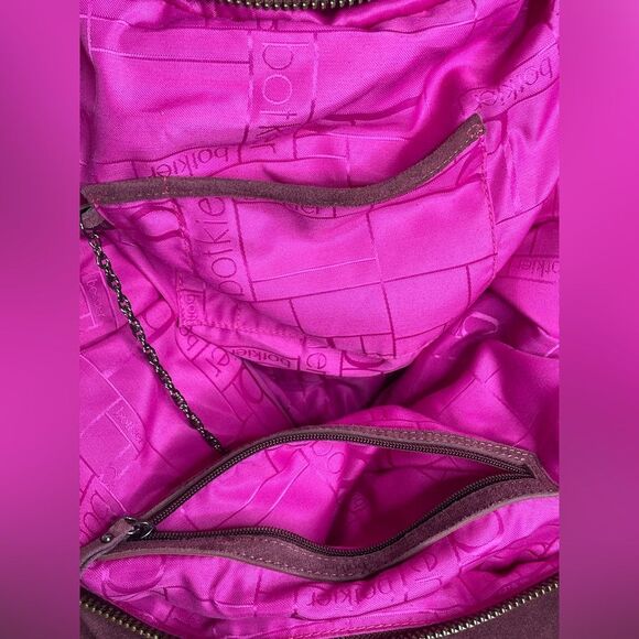 Botkier Satchel Handbag Suede & Metallic - Picture 12 of 12